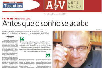 Jornal do Tocantins – Arte e Vida – 12/11/2014